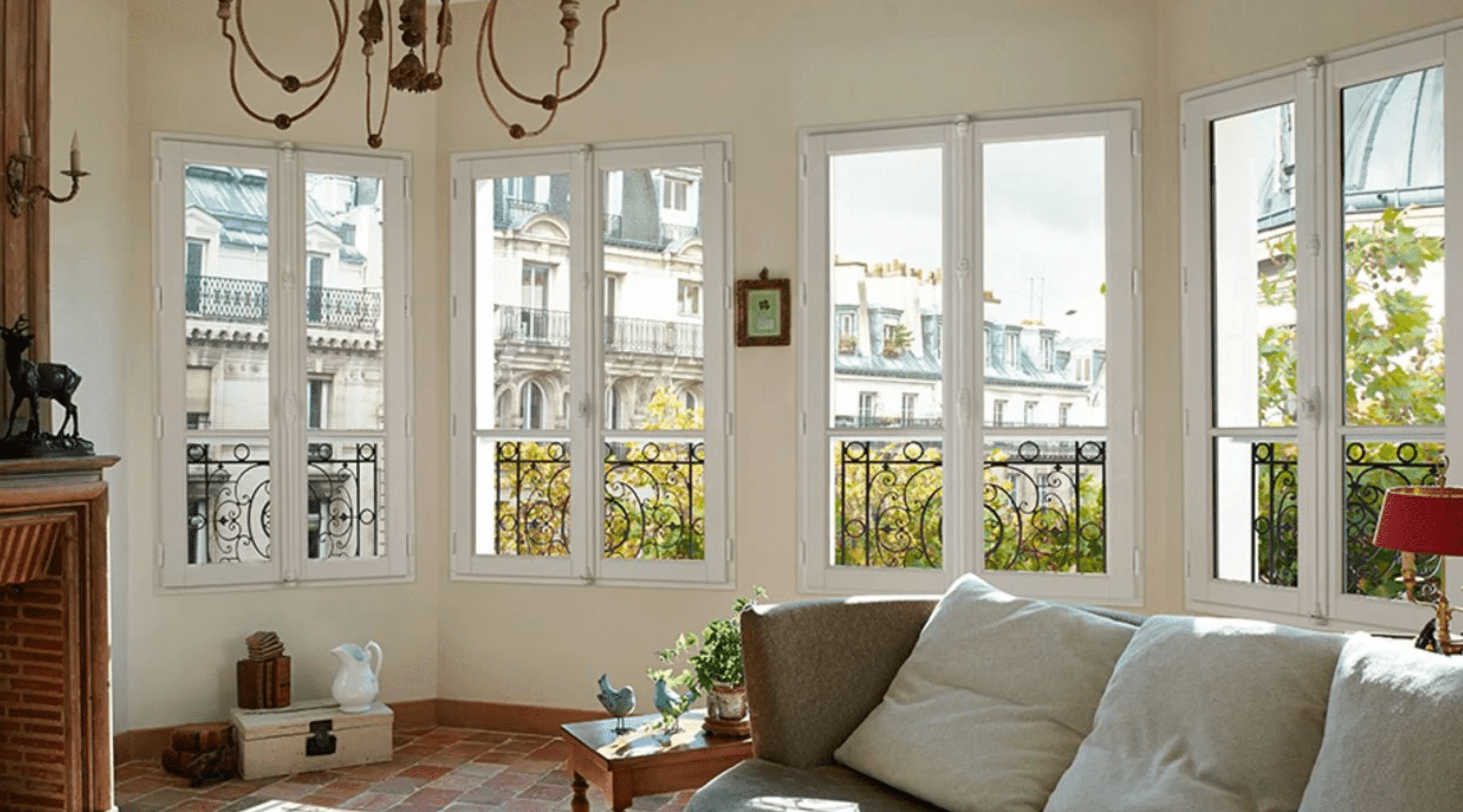 fenêtre sur mesure angle menuiserie